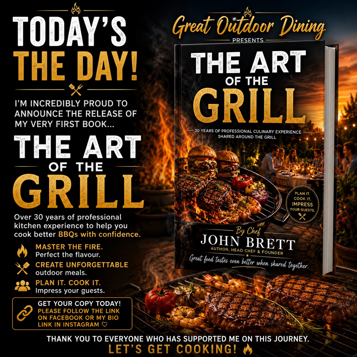 Launch announcement for The Art of the Grill